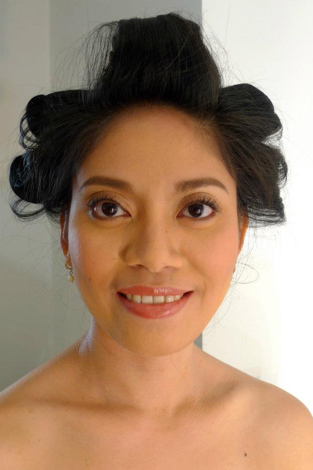 Airbrush makeup by Kris Bacani wedding makeup artist